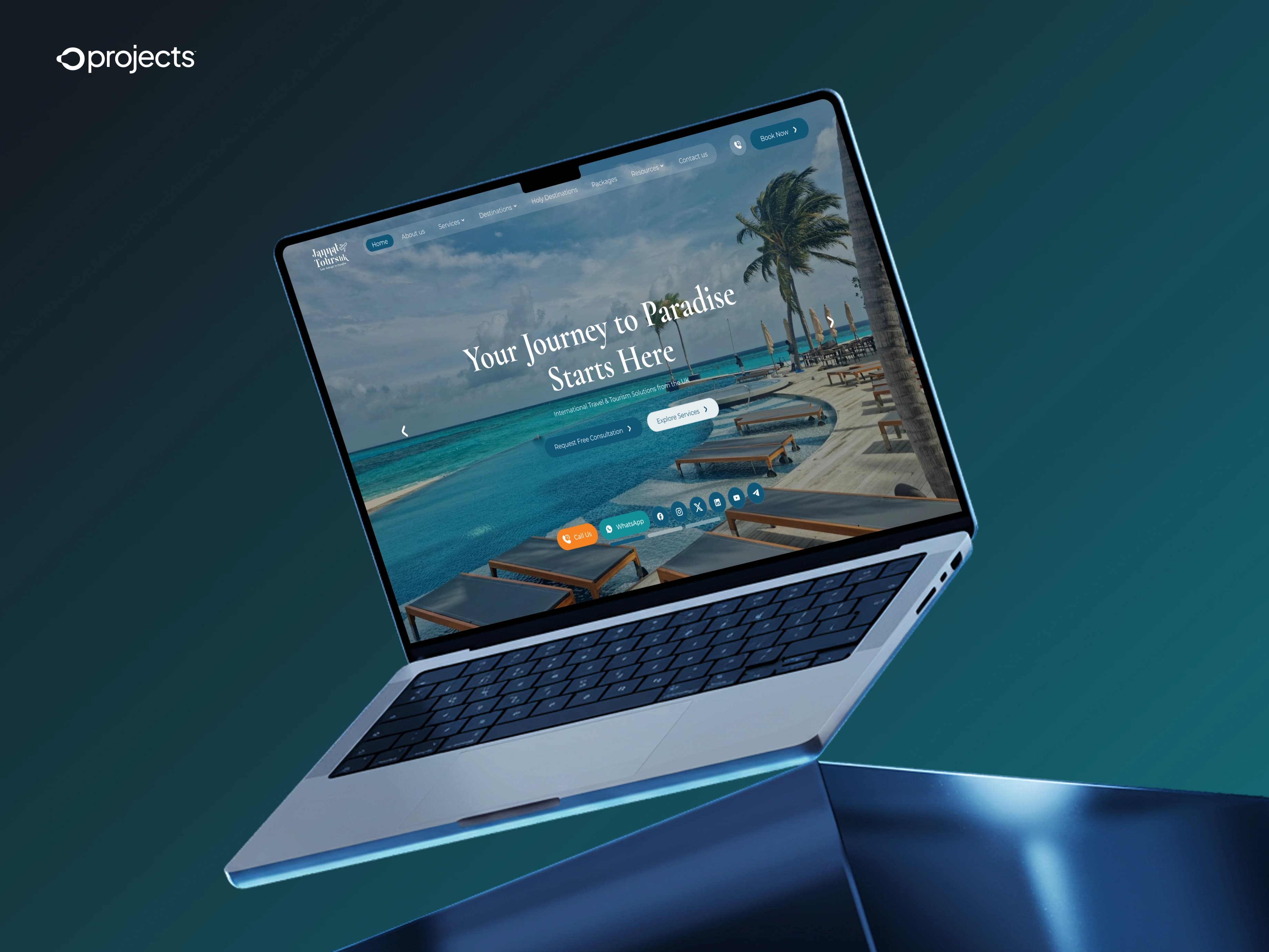 Jannat web project by O Projects (web, ui/ux, figma, nextjs, gsap)