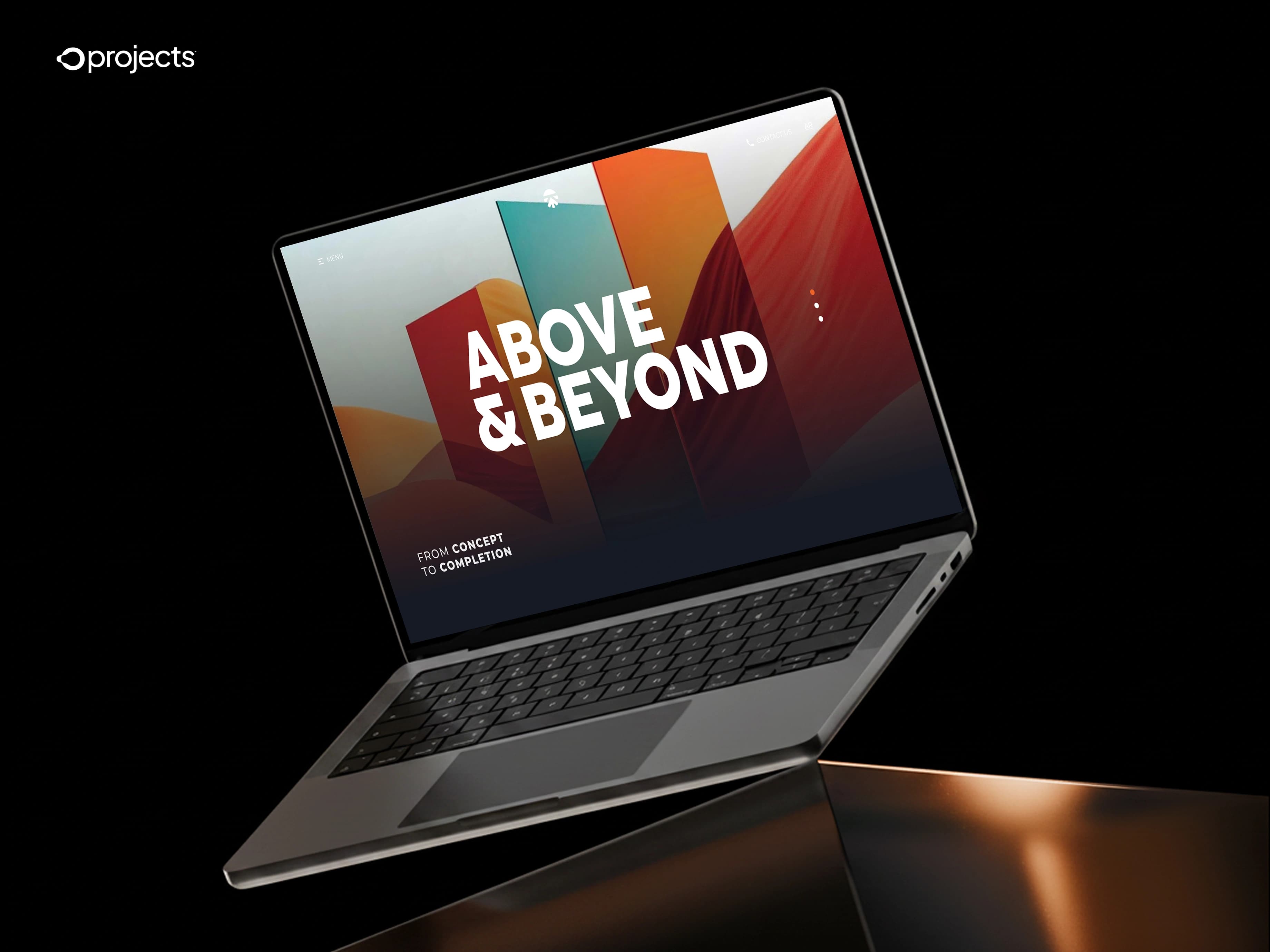 Above & Beyond web project by O Projects