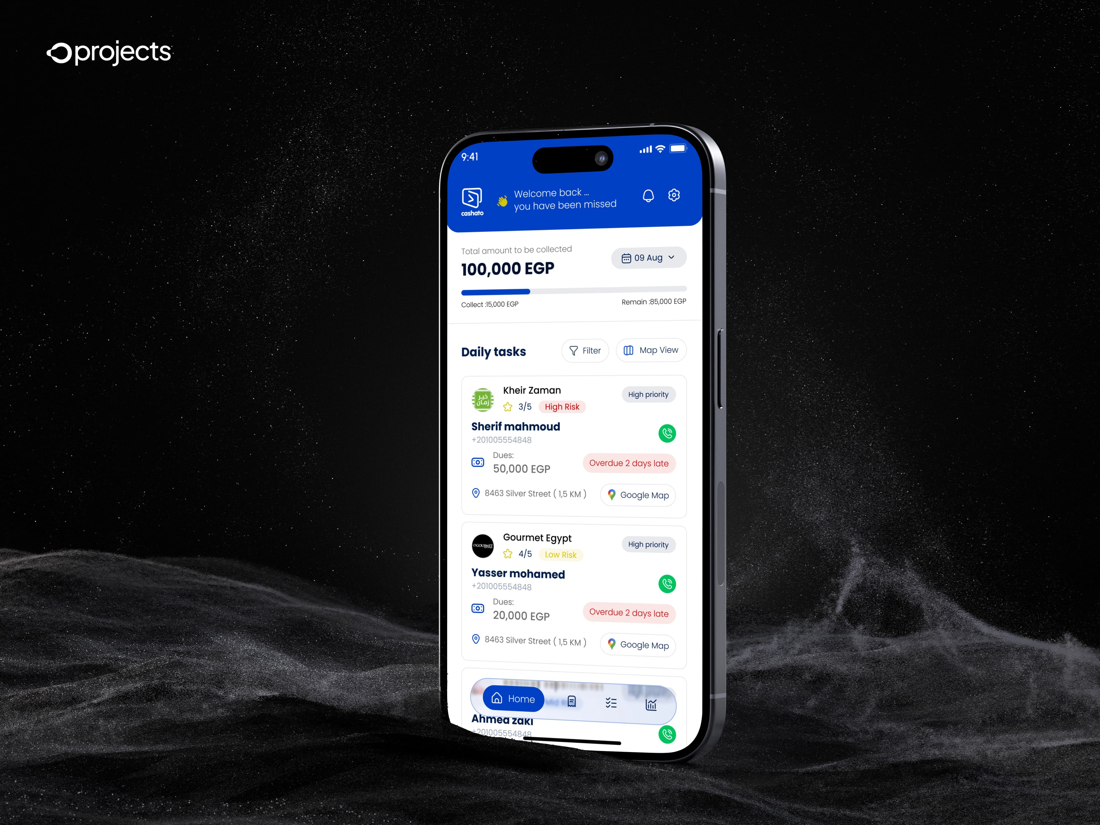 Cashato mobile project by O Projects