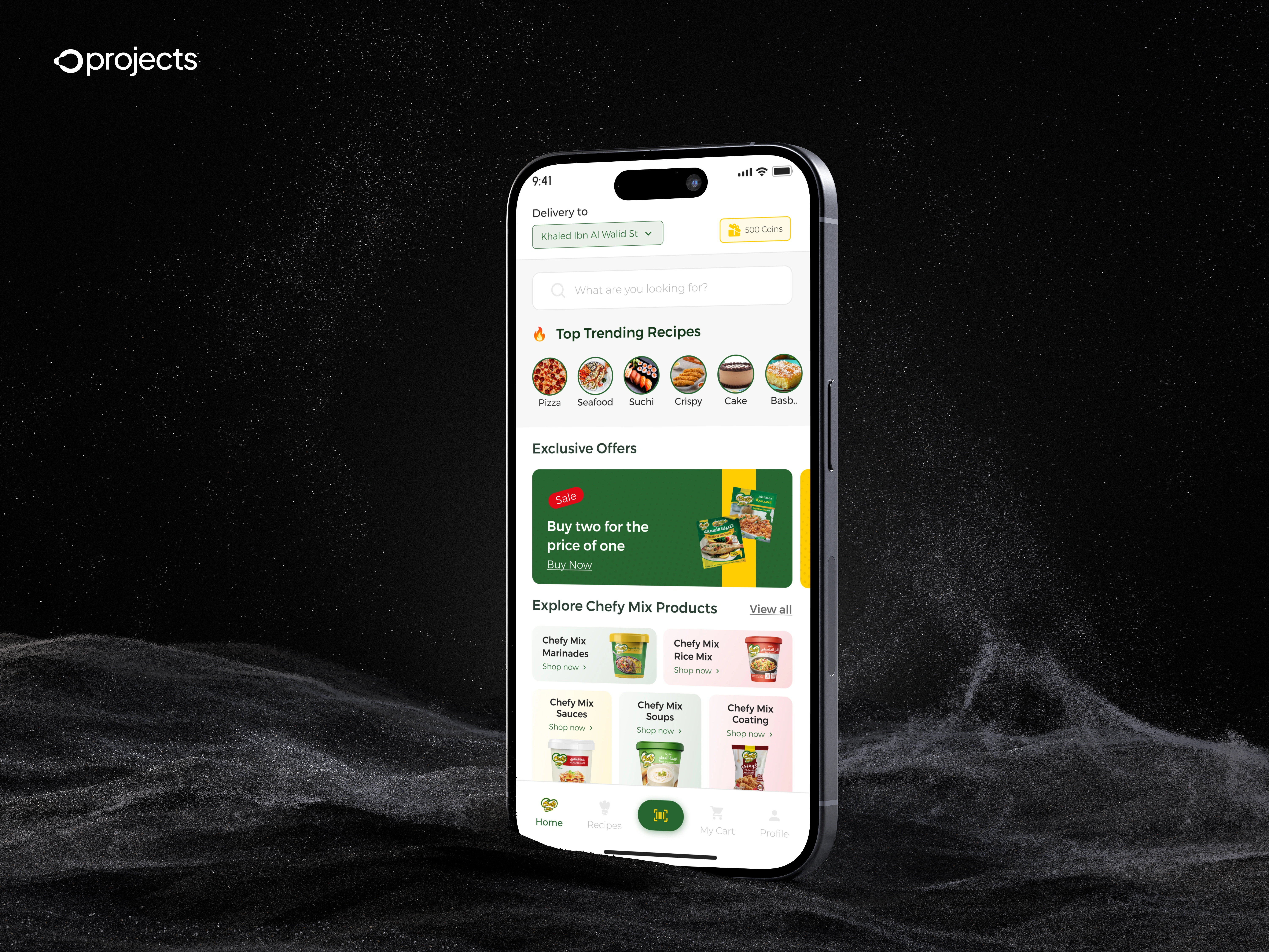 Chefy Mix mobile project by O Projects