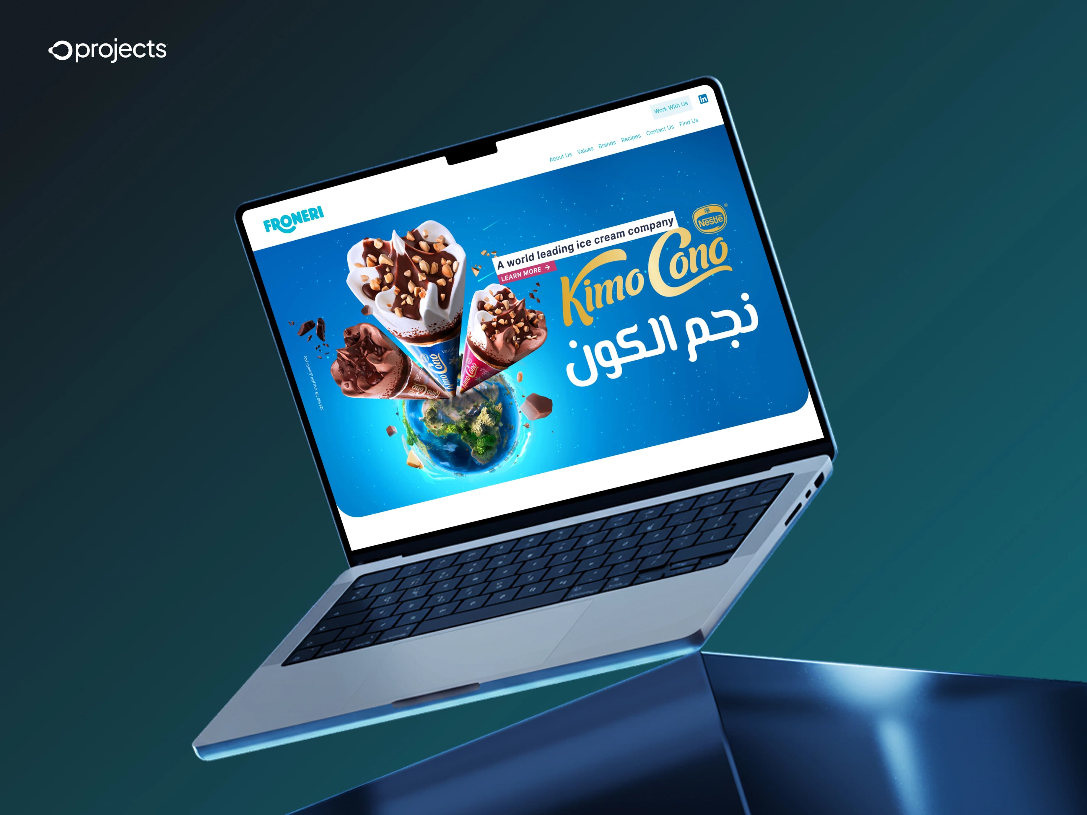 Froneri web project by O Projects